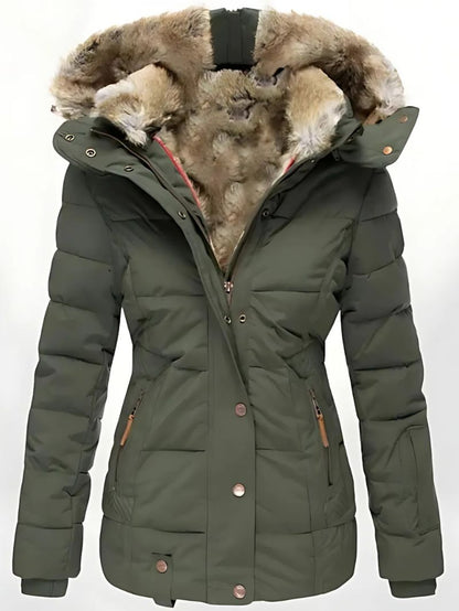 Aurora Fur-Lined Winter Parka – Ultimate Warmth with a Luxe Touch