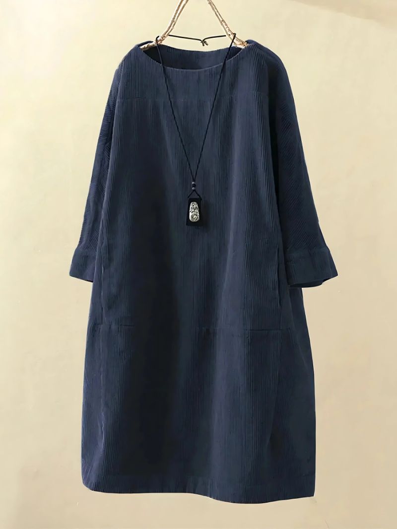 Nancy - Elegant and comfortable corduroy dress