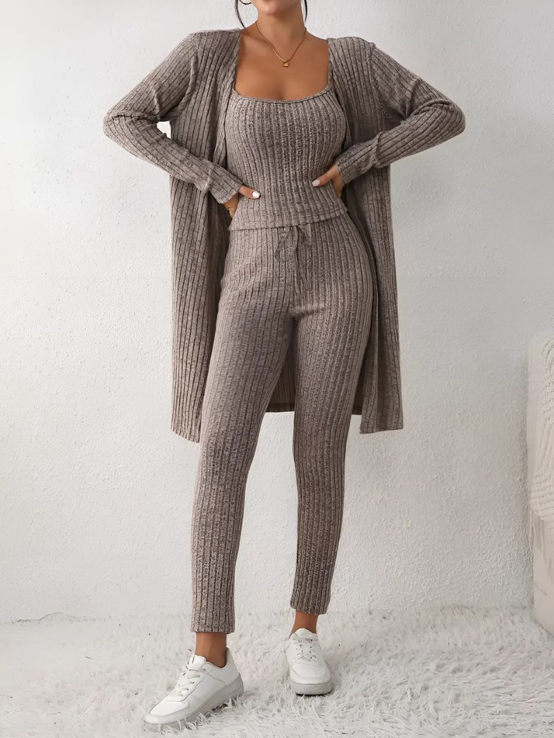 Luna Cozy Knit Set – Effortless Comfort and Style